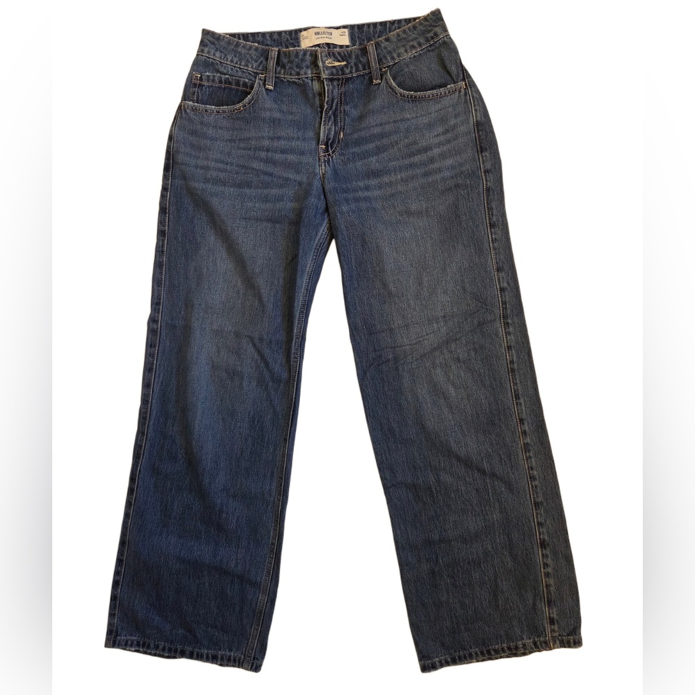 Hollister Low Rise Baggy Classic Blue Denim Jeans